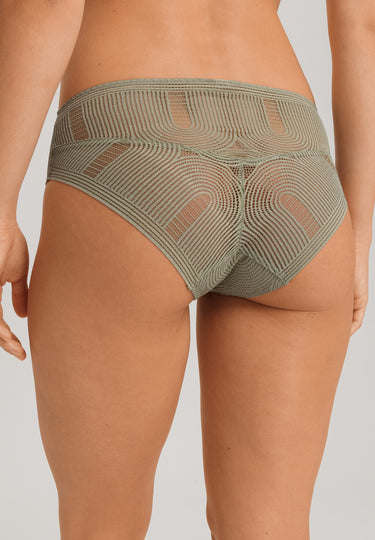 Martha Lace Hi-Cut Brief | Crystal Green 70884-2732